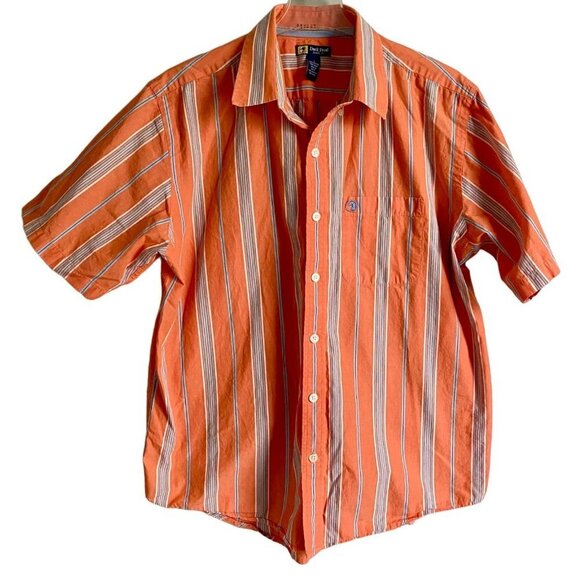 Duck Head Button Down Short Sleeve Cotton Shirt Men's Large - Picture 1 of 8